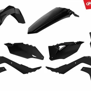 POLISPORT KOMPLET PLASTIKÓW KAWASAKI KX 250F ‘21-‘24; KX 450F ‘19-‘23 W ZESTAWIE TABLICA PRZEDNIA (8665900003) KOLOR CZARNY Ostatnie sztuki