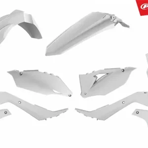 POLISPORT KOMPLET PLASTIKÓW KAWASAKI KX 250F ‘21-‘24; KX 450F ‘19-‘23 W ZESTAWIE TABLICA PRZEDNIA (8665900002) KOLOR BIAŁY Szybka wysyłka