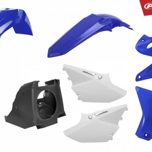 POLISPORT KOMPLET PLASTIKÓW YAMAHA YZ 125/250 ‘02-‘21 (RESTYLING NA MODEL 2021) KOLOR OEM (BIAŁY+NIEBIESKI+CZARNY) Szybka dostawa