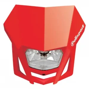 Najlepsza cena POLISPORT WYPRZEDAŻ LAMPA PRZEDNIA MODEL LMX (ŻARÓWKA HALOGENOWA) KOLOR CZERWONY