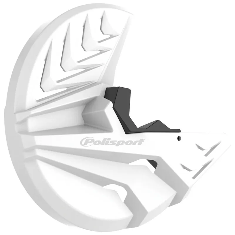 Premium POLISPORT PROMOCJA OSŁONA TARCZY HAMULCOWEJ PRZÓD (Z OSŁONĄ DOLNEJ CZĘŚCI AMORTYZATORA W ZESTAWIE KOMPLET NA OBIE STRONY) YAMAHA YZ 125/250 ‘08-‘23; YZ 250F ‘08-23‘; YZ 450F ‘08-‘23 KOLOR BIAŁY