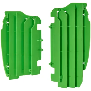 Promocja POLISPORT OSŁONY CHŁODNICY (KRATKI - KOMPLET) KAWASAKI KX 450F ‘12-‘15 KOLOR ZIELONY