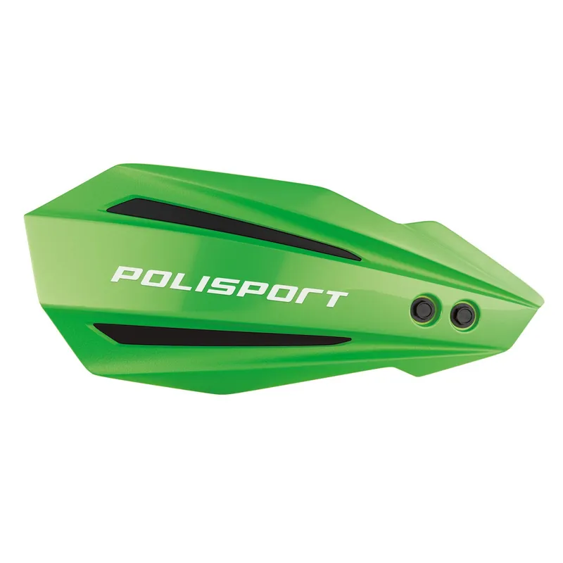 Ostatnia szansa POLISPORT OSŁONY RĄK (HANDBARY) MODEL BULLIT Z UNIWERSALNYM ZESTAWEM MONTAŻOWYM 22/28 KAWASAKI KXF 250 ‘20-26‘, KXF 450 ‘19-26‘ KOLOR ZIELON