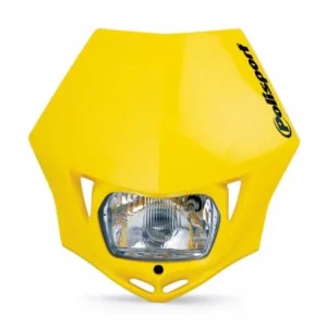 Super okazja POLISPORT PROMOCJA LAMPA PRZEDNIA MODEL MMX (ŻARÓWKA ZWYKŁA) KOLOR ŻÓŁTY