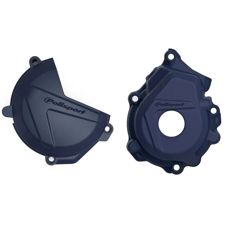 Popularny POLISPORT ZESTAW OSŁONA POKRYWY (DEKLA) ALTERNATORA ORAZ OSŁONA POKRYWY SPRZĘGŁA KTM SX-F/XC-F 250/350 ‘16-‘22; HUSQVARNA FC 250/350 ‘16-‘22 KOLOR NIEBIESKI (8461400003+8460400003)