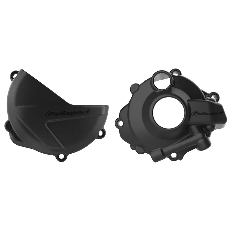 POLISPORT ZESTAW OSŁONA POKRYWY (DEKLA) ALTERNATORA ORAZ OSŁONA POKRYWY SPRZĘGŁA I OSŁONY POMPY WODY HONDA CRF 250R ‘19-‘26 KOLOR CZARNY (8465900001+8465700001+8484400001) Ostatnia szansa