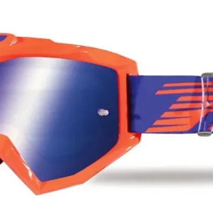 Wysoka jakość PROGRIP GOGLE PG3201-166 FL ATZAKI KOLOR POMARAŃCZOWY FLUO (SZYBA PG3246 NIEBIESKA LUSTRZANA ANTISCRATCH, NO FOG, ANTI UV) (PG3201/18ORF,3201-166 FL,PZ3201AFFL)