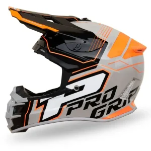 Wybór klientów PROGRIP 2024/06 KASK 3080 SIZE L PIECES ABS GREY/BLACK/ORANGE