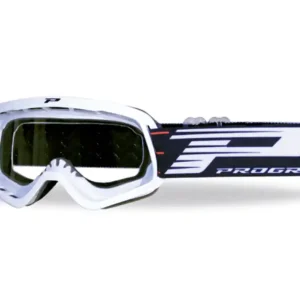 PROGRIP GOGLE PG3101-101 CH KID DZIECIĘCE KOLOR BIAŁY (SZYBA PG3113CH PRZEŹROCZYSTA 1MM PODWÓJNA, NO FOG, ANTI UV) (3101-101 CH) Łatwy zwrot