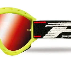 PROGRIP ZZZZ GOGLE PG3101 FL ATZAKI KID DZIECIĘCE KOLOR ŻÓŁTY FLUO (SZYBA PG3148 CZERWONA LUSTRZANA DWUWARSTWOWA, NO FOG, ANTI UV) (3101-310 FL) (PG3101/18YLF) - PROMOCJA - STD CENA 219,50 Premium