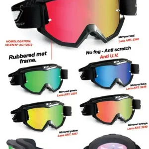 Tani PROGRIP GOGLE PG3204-185 DARK SIDE KOLOR CZARNY MATT (SZYBA PG3248 CZERWONA LUSTRZANA ANTISCRATCH, NO FOG, ANTI UV) (PG3204BKMRD) (3204-185)