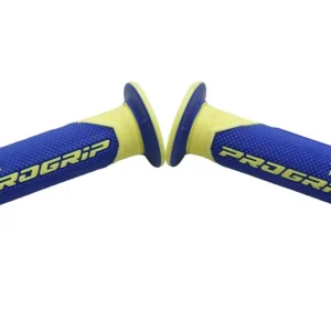 PROGRIP MANETKI PG732 ROAD (22+25MM, DŁ.125MM) KOLOR ŻÓŁTY FLUO/NIEBIESKI (DWUSKŁADNIKOWE) (732-252) Nie przegap