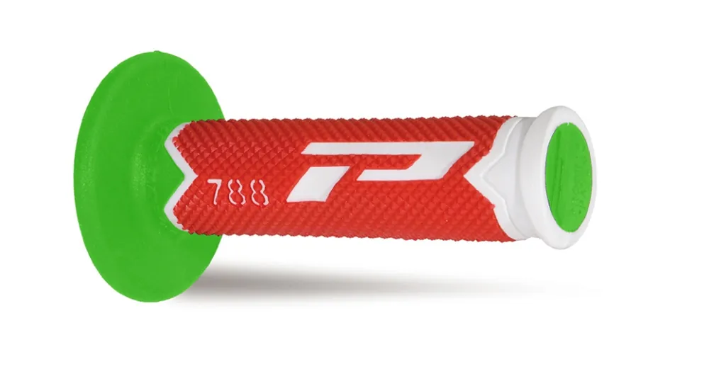 PROGRIP MANETKI PG788 OFF ROAD (22+25MM, DŁ.115MM) KOLOR BIAŁY/CZERWONY/ZIELONY (TRÓJSKŁADNIKOWE) (788-290) Wyprzedaż