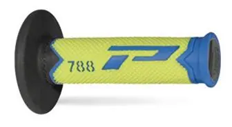 PROGRIP MANETKI PG788 OFF ROAD (22+25MM, DŁ.115MM) KOLOR JASNY NIEBIESKI/ŻÓŁTY FLUO/CZARNY (TRÓJSKŁADNIKOWE) (788-279) Nowy