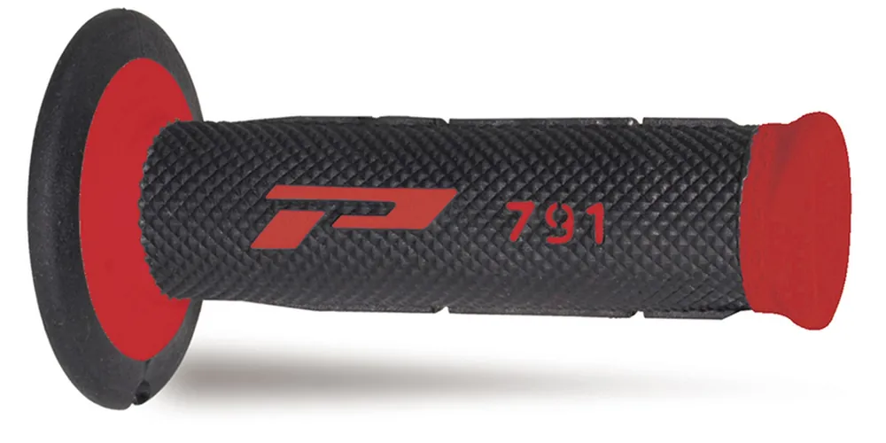 Tylko dziś PROGRIP MANETKI PG791 OFF ROAD (22+25MM, DŁ.115MM) KOLOR CZERWONY/CZARNY (DWUSKŁADNIKOWE) (PG791RD/BK) (791-149)