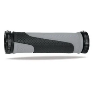 Popularny PROGRIP MANETKI PG997 ATV / JET SKI / MTB (22+22MM, DŁ. 130MM) KOLOR SZARY / CZARNY Z CZARNĄ BLOKADĄ LOCK-ON (997-187)