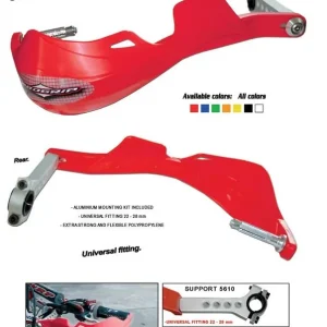 PROGRIP OSŁONY RĄK (HANDBARY) PG5610 MOCOWANE DWUPUNKTOWO (22+28MM) KOLOR ZIELONY (PG5610GN) (5610-103) - PROMOCJA - STD CENA 179,80 Szybka dostawa