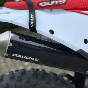 PROMX NAKLEJKI OCHRONNE KOŃCÓWKI WYDECHU + LAMPA PRZÓD GASGAS 250/300 2021- (NA ZAMÓWIENIE - PATRZ OPIS TOWARU) Okazja