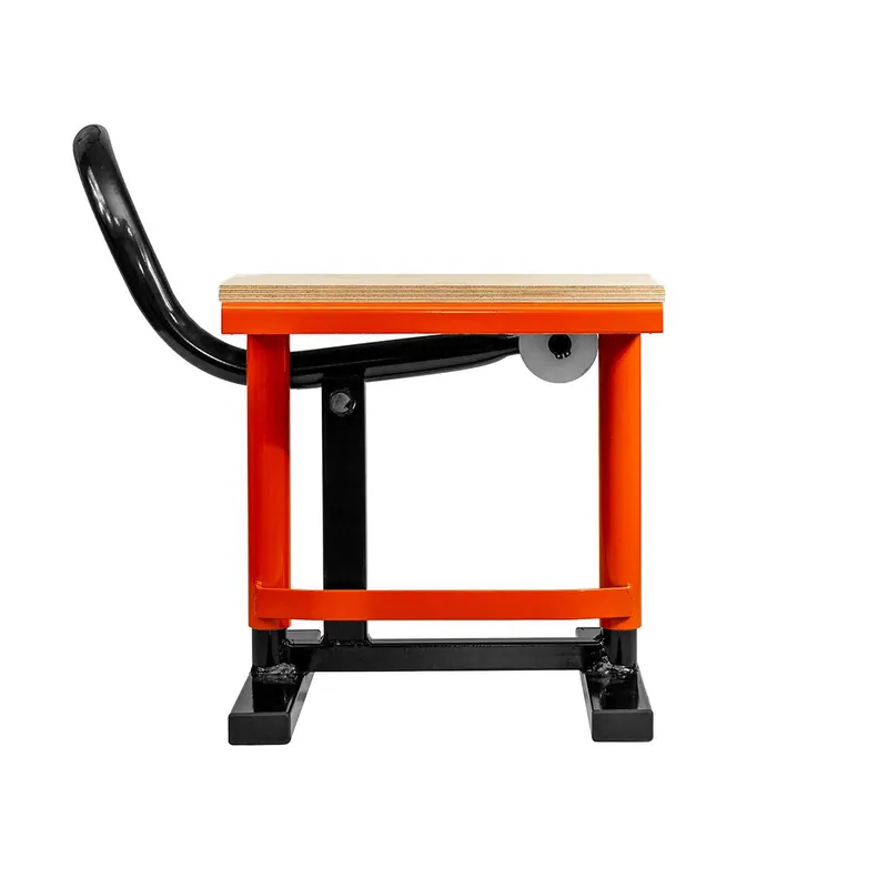 PROMX PRO WOOD STOJAK/PODNOŚNIK/PODSTAWKA POD MOTOCYKL CROSS WYKOŃCZENIE DREWNO KOLOR POMARAŃCZOWY (SZCZEGÓŁY - PATRZ OPIS DODATKOWY) Oferta czasowa
