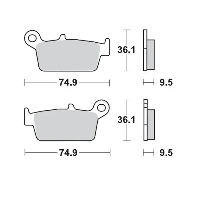 Klocki hamulcowe KH131 11 Honda CR 80-125-250-500, XR 250-400-600-650 Moto-Master M091811 Tylko do końca tygodnia