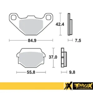 Wyjątkowa oferta PROX KLOCKI HAMULCOWE KH67/2/3 SINTER KAWASAKI KDX 200 ‘89-‘92, KL 650 ‘87-‘89, KLR 650 ‘95-‘07, KMX 125 ‘86-‘03, KX 125 ‘87-‘88, SUZUKI LT-A/F 500 VINSON ‘02-‘07