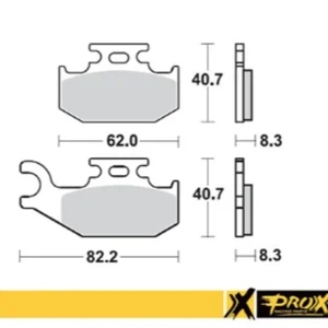 Super okazja PROX KLOCKI HAMULCOWE KH414 SUZUKI LT-A/F 400F ‘08-‘15, LT-A 450X ‘07-‘10, LT-A 700X ‘05-‘07, LT-A 750X ‘08-‘15 PRAWY PRZÓD