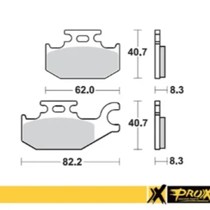 Nowy PROX KLOCKI HAMULCOWE KH413 SUZUKI LT-A/F 400F ‘08-‘15, LT-A 450X ‘07-‘10, LT-A 700X ‘05-‘07, LT-A 750X ‘08-‘15 LEWY PRZÓD