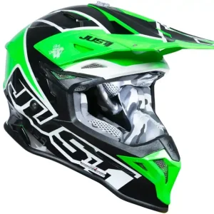 Kask JUST1 J39 THRUSTER black green fluo white gloss XL Super okazja