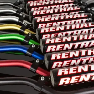 RENTHAL KIEROWNICA 7/8 CALA (22MM) MX HANDLEBAR BLACK VILOPOTTO / STEWART PADDED KOLOR CZARNY Z GĄBKĄ Premium