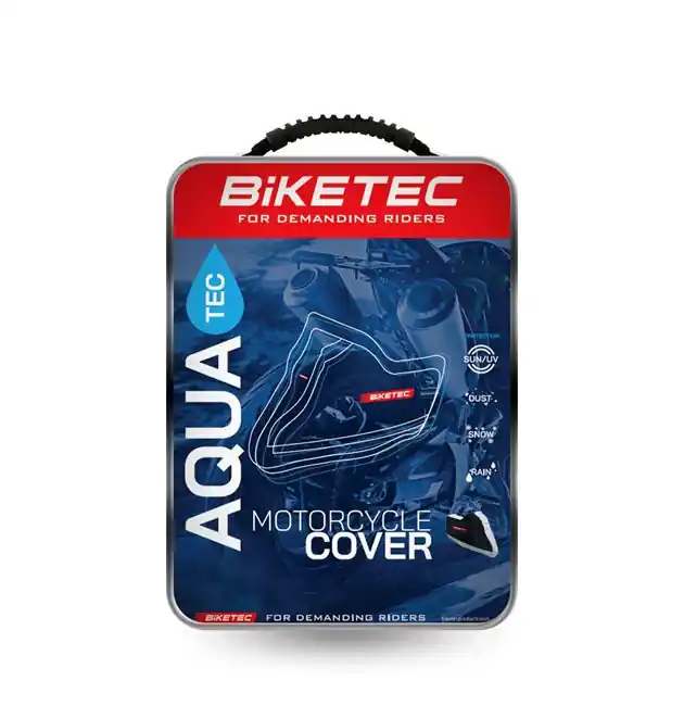 Najlepsza cena Pokrowiec wodoodporny Aquatec na motocykl czarno/szary rozmiar M naked Biketec BT3175