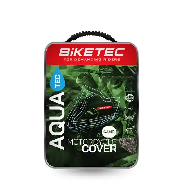 Pokrowiec wodoodporny Aquatec na motocykl camo rozmiar XL chopper Biketec BT3157 Tani