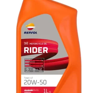 Wysoka jakość REPSOL OLEJ SILNIKOWY 4T RIDER 20W50 1L MA2 MINERALNY (12) - ZASTĘPUJE RP165Q51