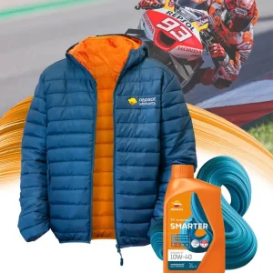 Dodaj do koszyka REPSOL PROMOCJA KURTKA ROZM. XL + OLEJ SILNIKOWY 4T SMARTER SYNTHETIC 10W40 1L MA2 SYNTETYCZNY 40SZT