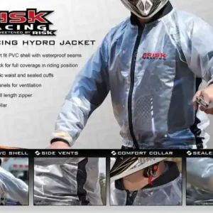 Rabat RISK RACING WYPRZEDAŻ - HYDRO JACKET KURTKA PRZECIWDESZCZOWA PRZEŹROCZYSTA ROZMIAR M