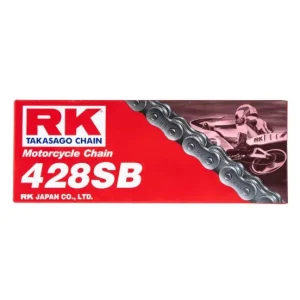 Zamów teraz RK ŁAŃCUCH NAPĘDOWY 428SB-128 ZAPINKA (CL) W ZESTAWIE KOLOR STANDARD (POJEMNOŚĆ DO 135 CCM) (19,1 KN)