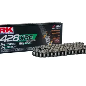 Ostatnia szansa RK ŁAŃCUCH NAPĘDOWY 428XRE-142 (XW-RING) ZAKUWKA (CLF) W ZESTAWIE KOLOR STANDARD (POJEMNOŚĆ DO 400 CCM) (27 KN)