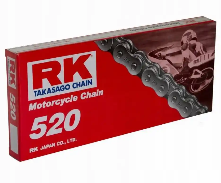 RK ŁAŃCUCH NAPĘDOWY 520-110 ZAPINKA (CL) W ZESTAWIE KOLOR STANDARD (POJEMNOŚĆ DO 250 CCM) (29,4 KN) Rabat