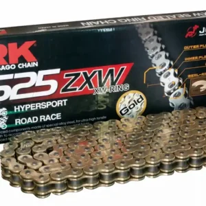 Łatwy zwrot RK ŁAŃCUCH NAPĘDOWY 525ZXW-116 (XW-RING) ZAKUWKA (CLF) W ZESTAWIE KOLOR ZŁOTY (POJEMNOŚĆ DO 1300 CCM) (46,4 KN)