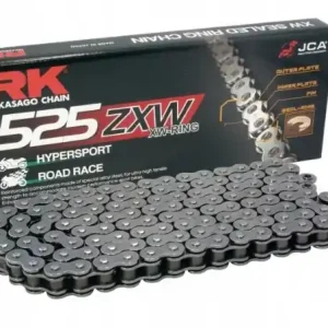 RK ŁAŃCUCH NAPĘDOWY 525ZXW-128 (XW-RING) ZAKUWKA (CLF) W ZESTAWIE KOLOR STANDARD (POJEMNOŚĆ DO 1300 CCM) (46,4 KN) Najlepsza cena