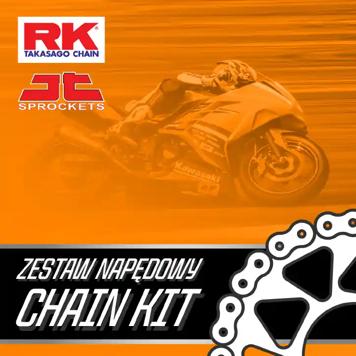 Hit sprzedaży RK ZESTAW NAPĘDOWY KOMPLETNY HONDA CRF 1000 AFRICA TWIN (A, D, L, DCT, ADVENTURE) ‘16-‘19, CRF 1100 L (DCT, ADVENTURE) ‘20-‘25 (16/42/525ZXW-124G) (ZĘBATKI JT, ŁAŃCUCH RK ZXW ZŁOTY, ZAKUWKA)