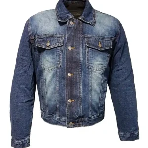 Nowy ROLEFF WIELKA PROMOCJA KURTKA KRÓTKA JEANS ARAMID MODEL RO1515 KOLOR NIEBIESKI ROZMIAR M