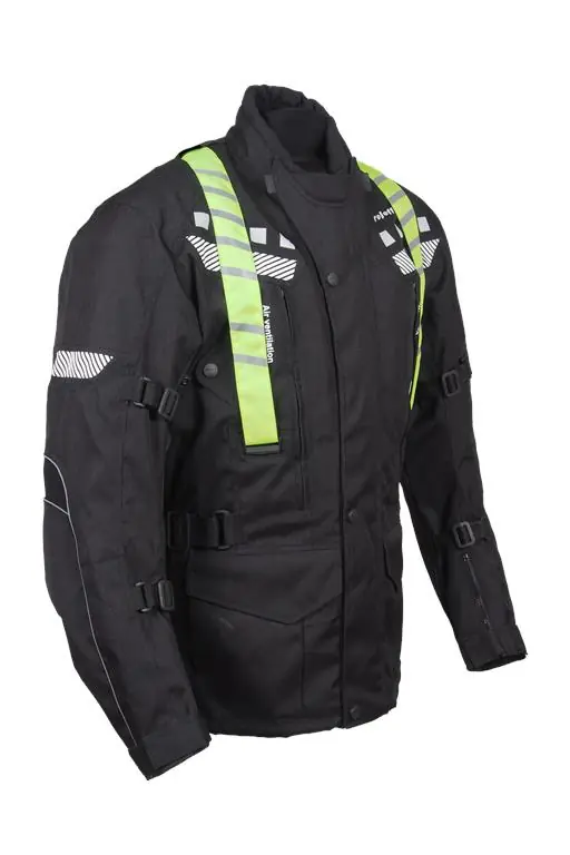 ROLEFF WYPRZEDAŻ KURTKA TEKSTYLNA DŁUGA MODEL RO773 (3W1) KOLOR CZARNY/ŻÓŁTY FLUO ROZMIAR 3XL Tylko do końca tygodnia
