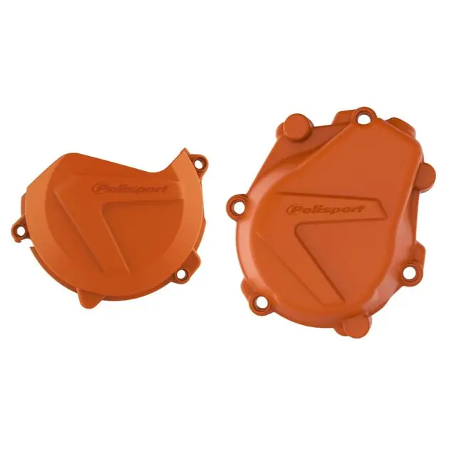 Zestaw osłon pokryw alternatora i sprzęgła KTM EXC-F/XC-F 450, Husqvarna FC 450 pomarańczowy Polisport 90986 Ekspresowa dostawa