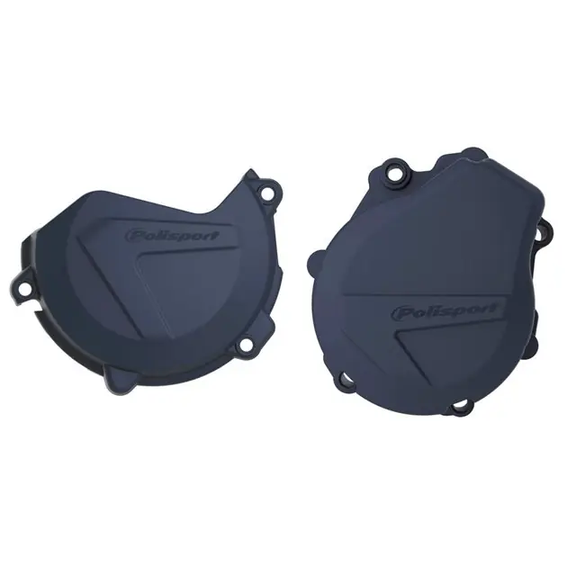 Zestaw osłon pokrywy alternatora i sprzęgła KTM EXC-F/XC-F 450/500, Husqvarna FE 450/501 Niebieski Polisport 90993 Nowy