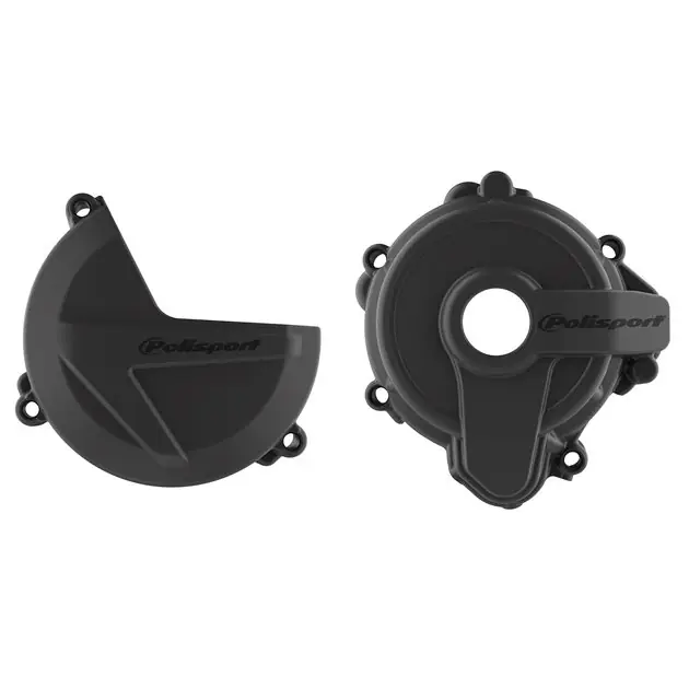 Zamów teraz Zestaw osłon pokrywy alternatora, sprzęgła i pompy wody Sherco SE 250/300 Czarny Polisport 91004