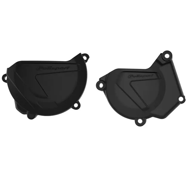 Zestaw osłon pokrywy alternatora i sprzęgła Yamaha YZ 250 Czarny Polisport 90939 Oferta