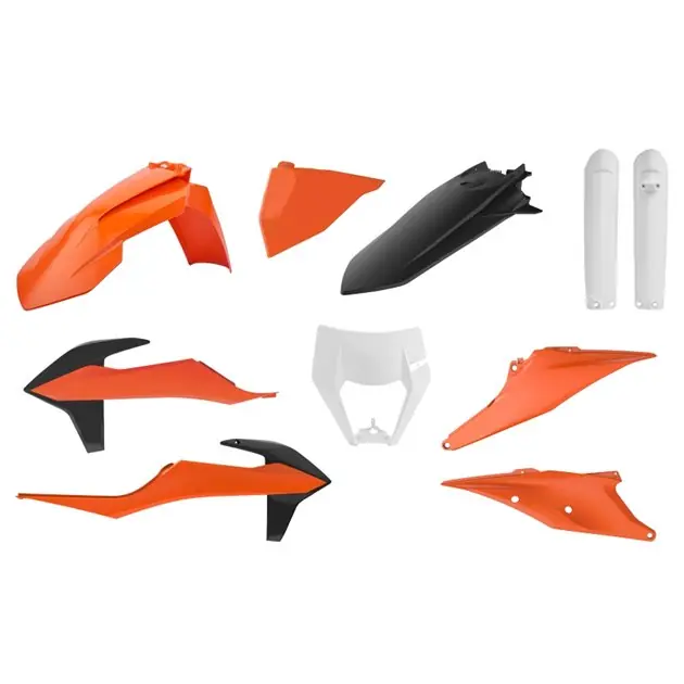 Bestseller Komplet plastikow (FULL KIT) KTM EXC/EXC-F TPI Kolor OEM Pomarańczowy Czarny Polisport 91015