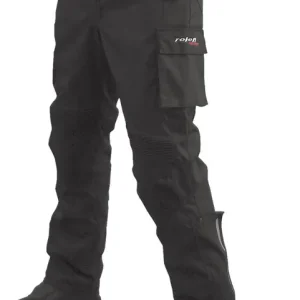 Hit cenowy ROLEFF WYPRZEDAŻ SPODNIE TEKSTYLNE BOJÓWKI Z MEMBRANĄ WIND-TEX I THERMO MODEL RO450 KOLOR CZARNY ROZMIAR L