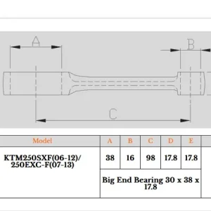Promocja ROYAL RODS KORBOWÓD KTM SXF 250 (SX-F250) ‘06-‘12, EXCF 250 (EXC-F250) ‘07-‘13