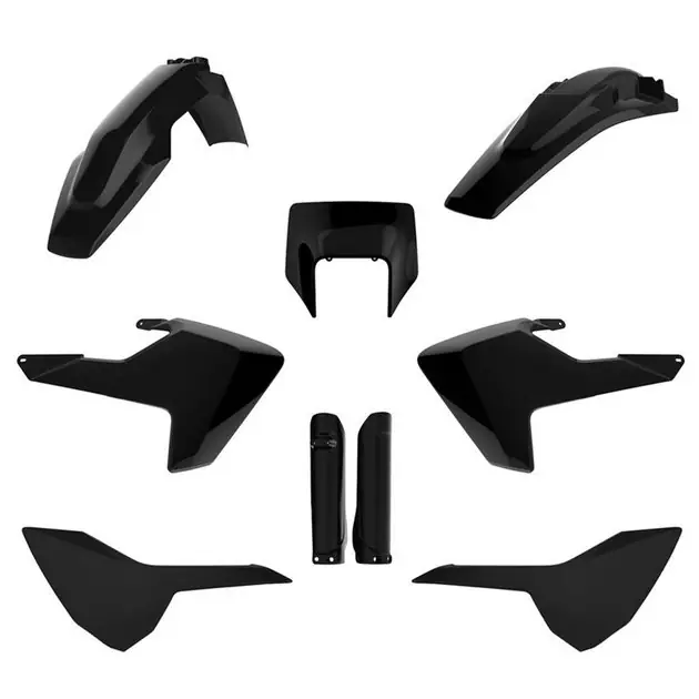 Zamów teraz Komplet Plastików Husqvarna TE/FE TPI Czarny Polisport 91505